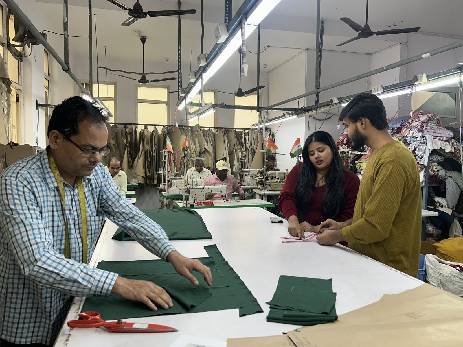 Merchandising and CAD team at work